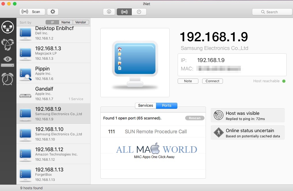 Inet Network Scanner App For Mac Free